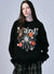 Mardi Mercredi Sweatshirt Flowermardi Blossom Black Cream - HADNES