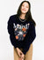 Mardi Mercredi Sweatshirt Flowermardi Blossom Black Cream - HADNES
