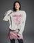 Mardi Mercredi Sweatshirt Flowermardi Needlework Oatmeal Pink - HADNES