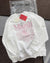 Mardi Mercredi SWEATSHIRT FLOWERMARDI NEEDLEWORK WHITE PINK - HADNES