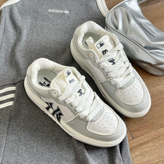 MLB Chunky Liner NY Gery White 復古灰 - HADNES