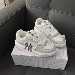 MLB Chunky Liner NY Gery White 復古灰 - HADNES