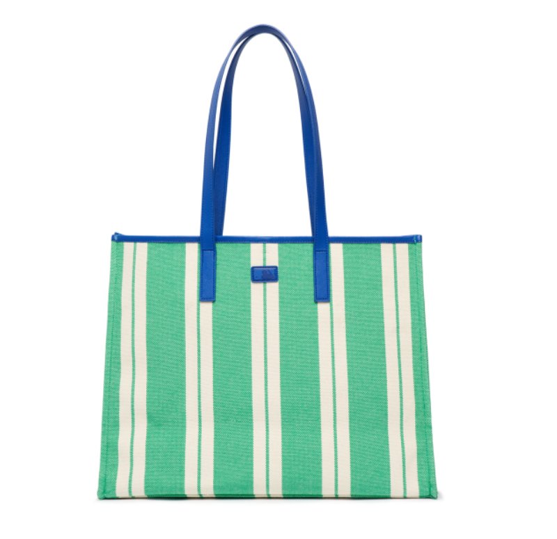 大人氣 - Mlb Ethnic Stripe Tote Bag Boston Redsox - HADNUS