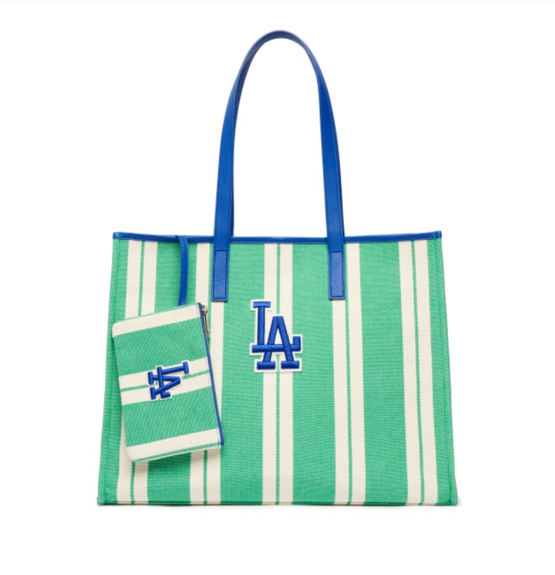 大人氣 - Mlb Ethnic Stripe Tote Bag Boston Redsox - HADNUS