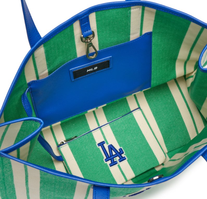 大人氣 - Mlb Ethnic Stripe Tote Bag Boston Redsox - HADNUS