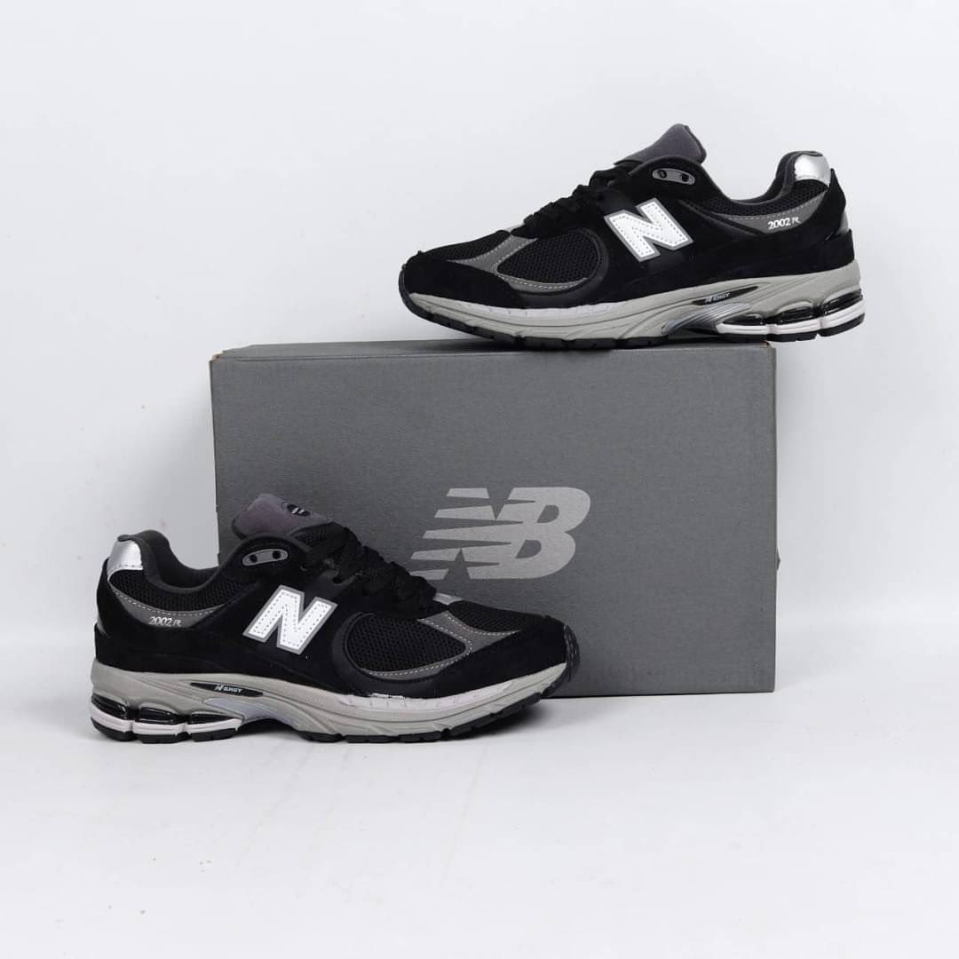 New Balance 2002R Black Dark Grey White M2002RR1 - HADNUS