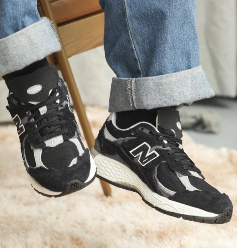 New Balance 2002r Protection Pack Black Grey - HADNUS