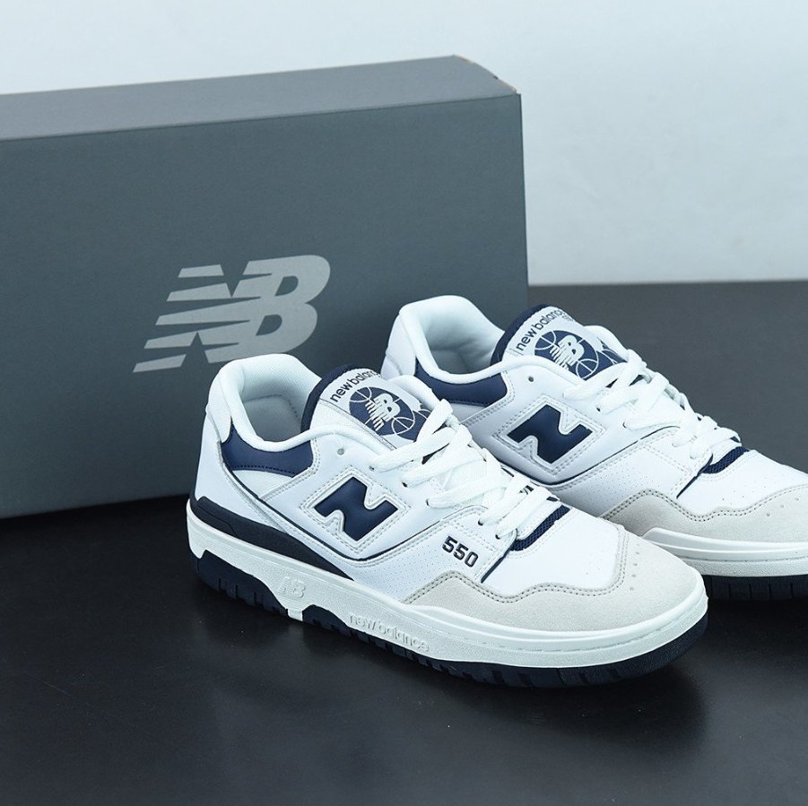 New Balance 550 Navy Blue - HADNUS