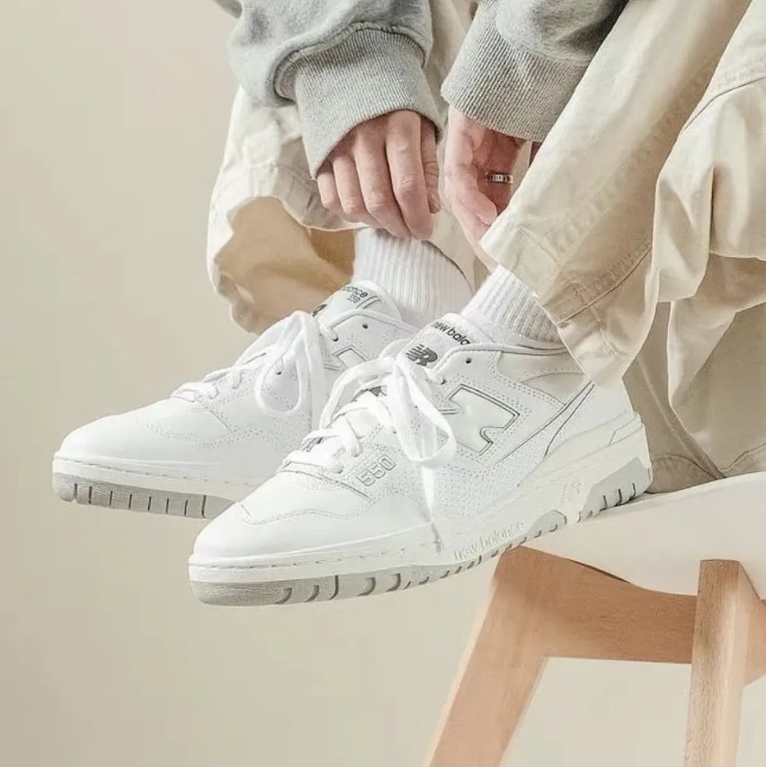 New Balance 550 White Gery Bb550pb1 - HADNUS