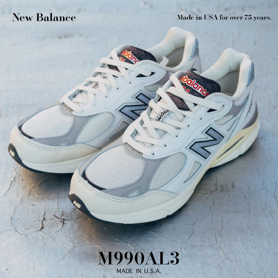 New Balance 990v3 Miusa Teddy Santis Sea Salt - HADNUS