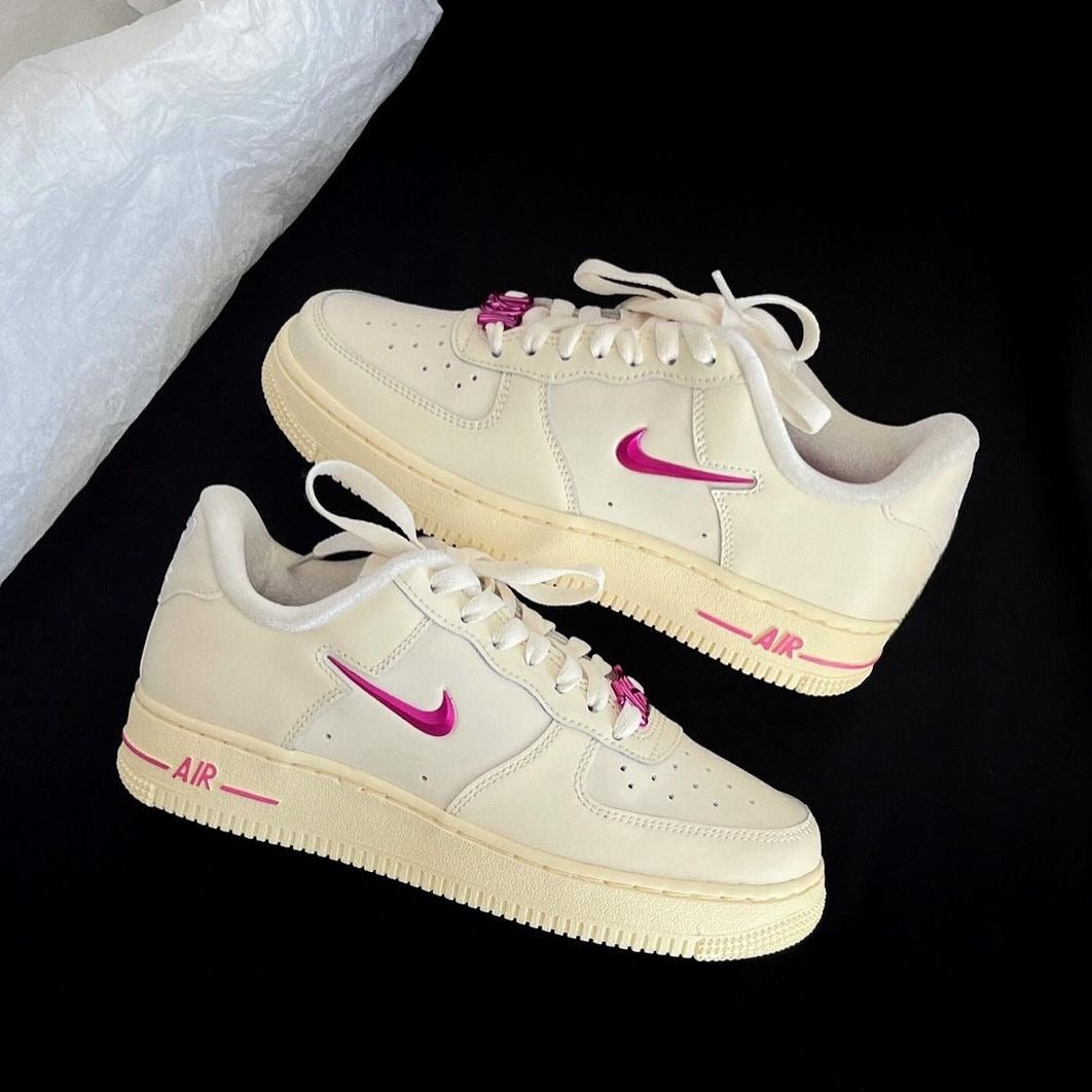 Nike Air Force 1 &#39;07 Coconut Milk &amp; Playful Pink - HADNUS