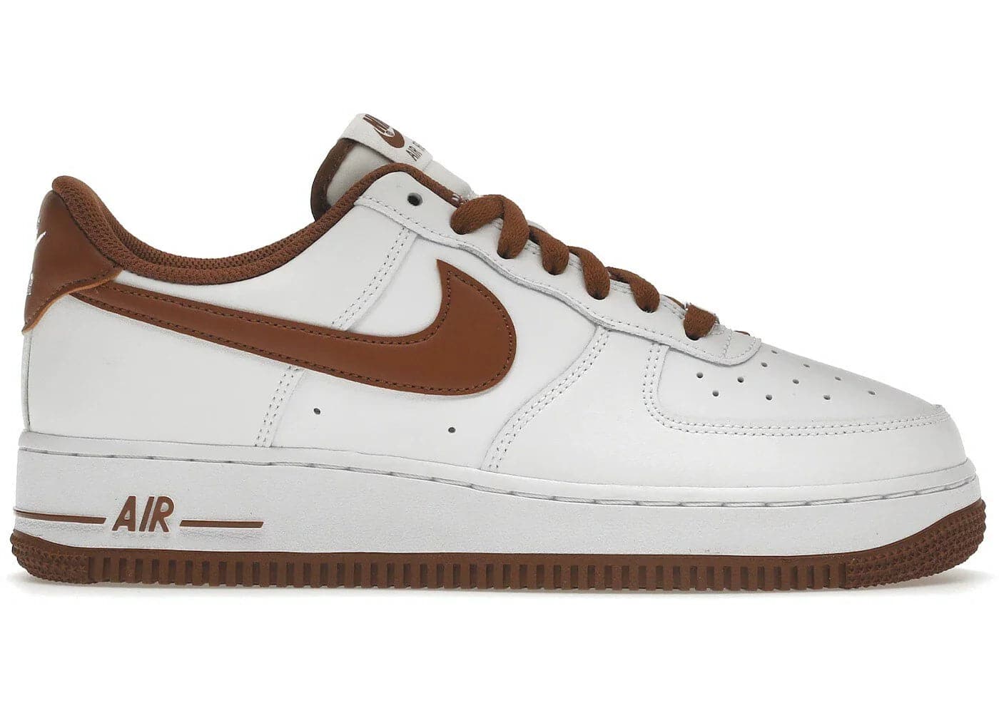 Nike Air Force 1 07 White/Pecan Brown - HADNUS