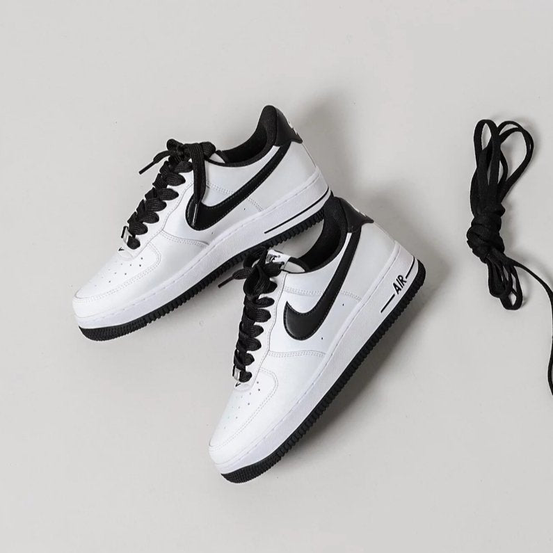 Nike Air Force 1 Af1 全白 黑勾 - HADNUS