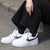 Nike Air Force 1 Low White Black Gold - HADNUS