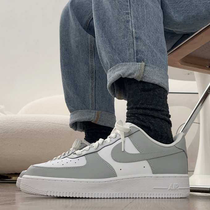 Nike Air Force 1 Low White Grey - HADNUS