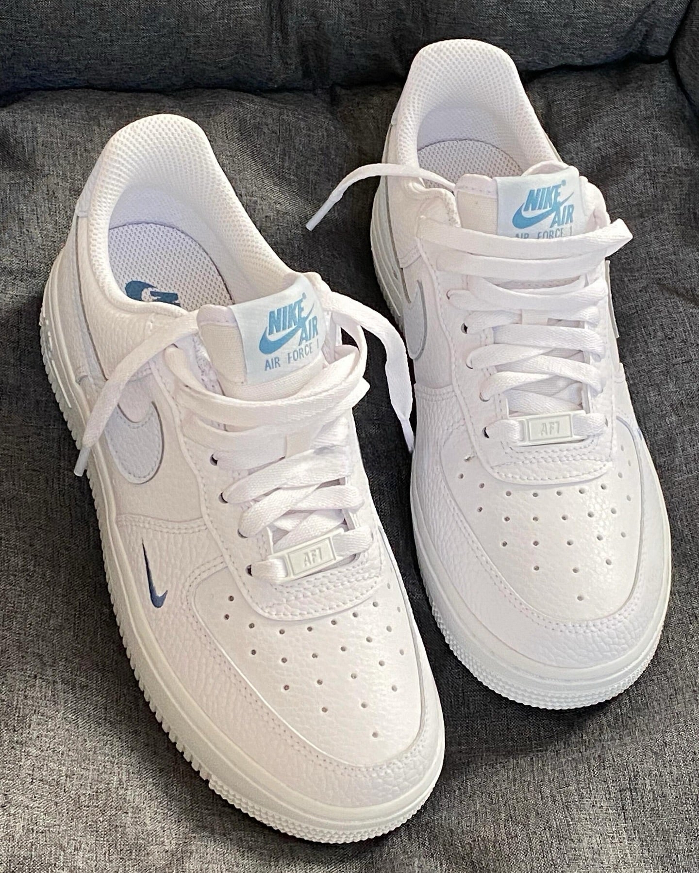 Nike Air Force 1 Low (WMNS) White Blue HV2511 - 100 - HADNES