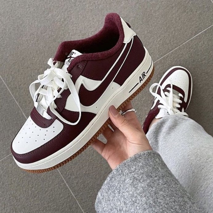 [現貨]Nike Air Force 1 Lv8 酒紅餅乾 - HADNUS