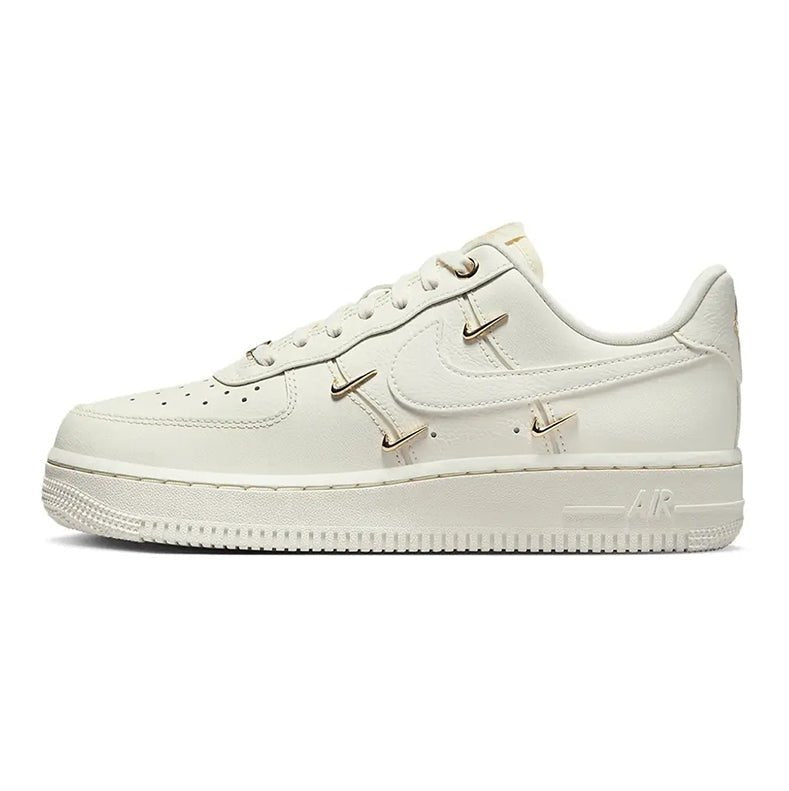 【清倉特惠】Nike Air Force 1 LX Mini Gold Swooshes 奶油白 - HADNUS