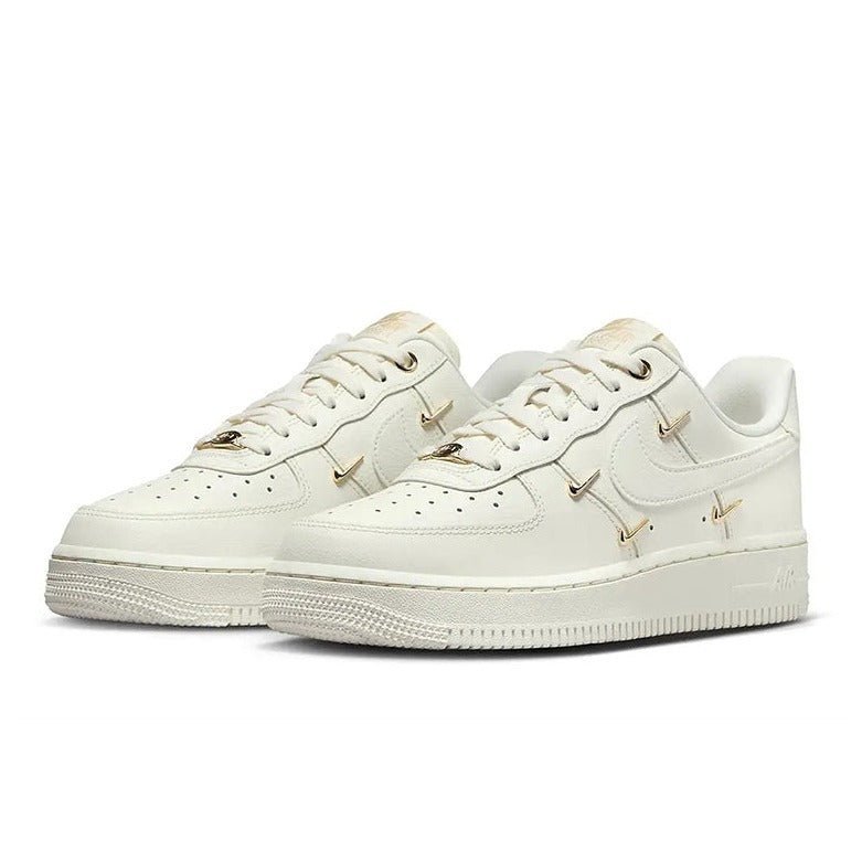 【清倉特惠】Nike Air Force 1 LX Mini Gold Swooshes 奶油白 - HADNUS