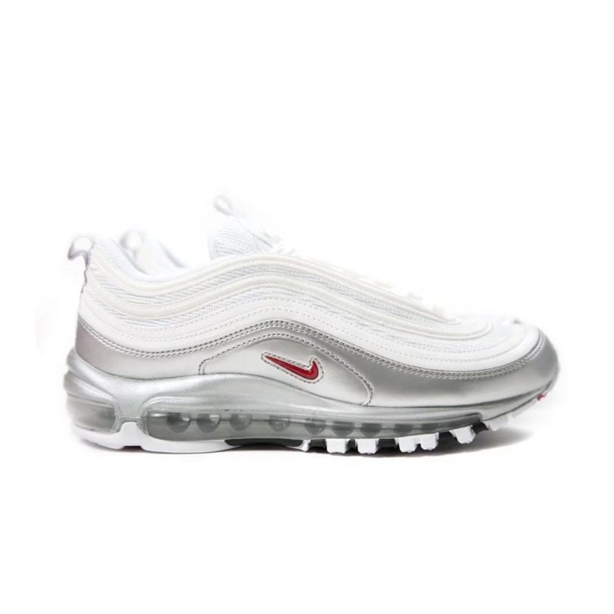 Nike Air Max 97 Qs White &amp; Silver - HADNUS