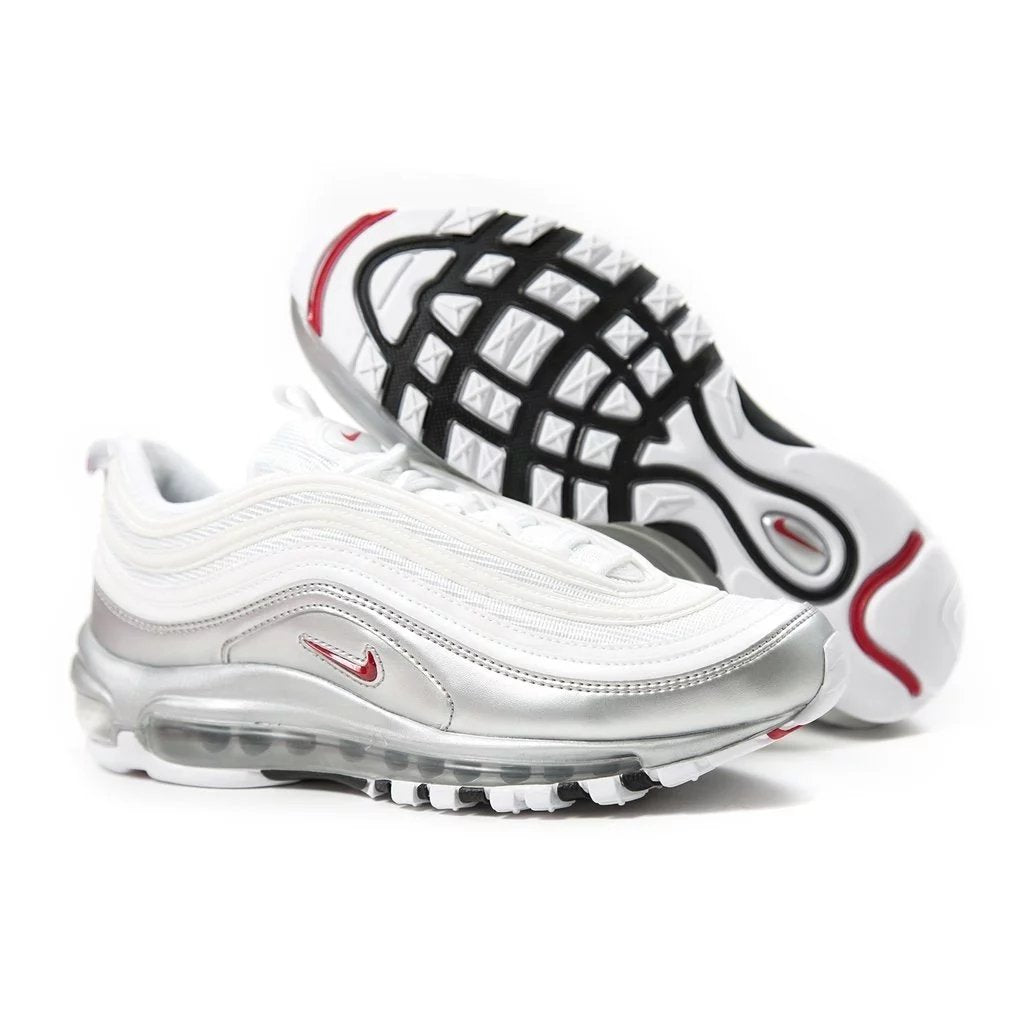 Nike Air Max 97 Qs White & Silver - HADNUS