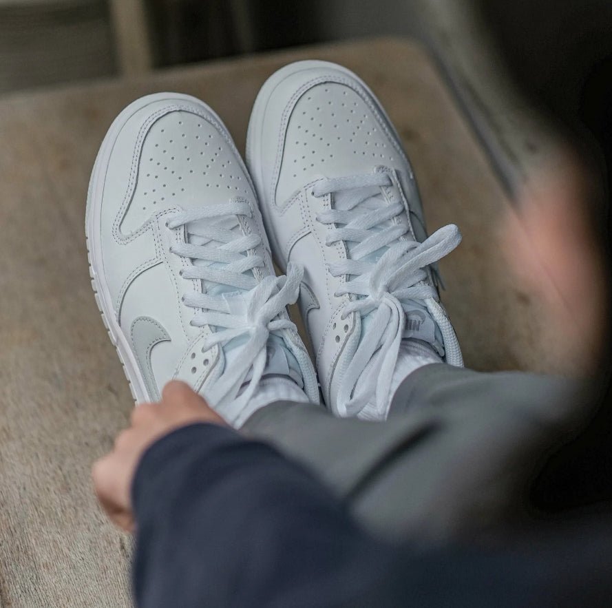 NIKE DUNK LOW (GS) 白灰 - HADNUS