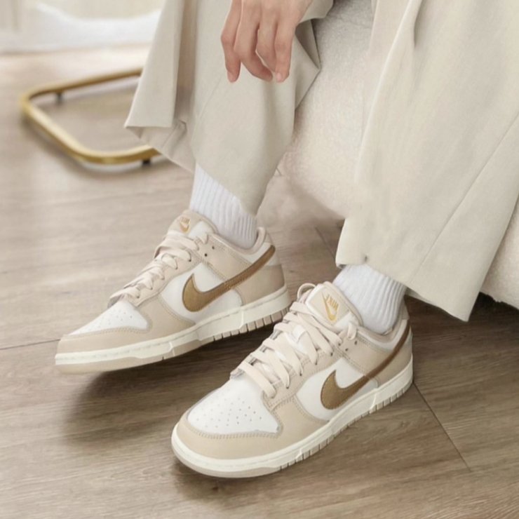 Nike Dunk Low Sanddrift Metallic Gold 金箔奶昔 - HADNUS