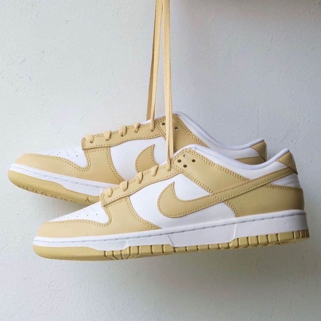 現貨 - Nike Dunk Low Team Gold and White - HADNUS