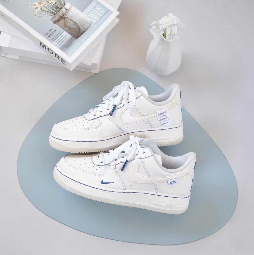 Nike W Air Force 1 07 Lx "White Sail Blue" - HADNUS