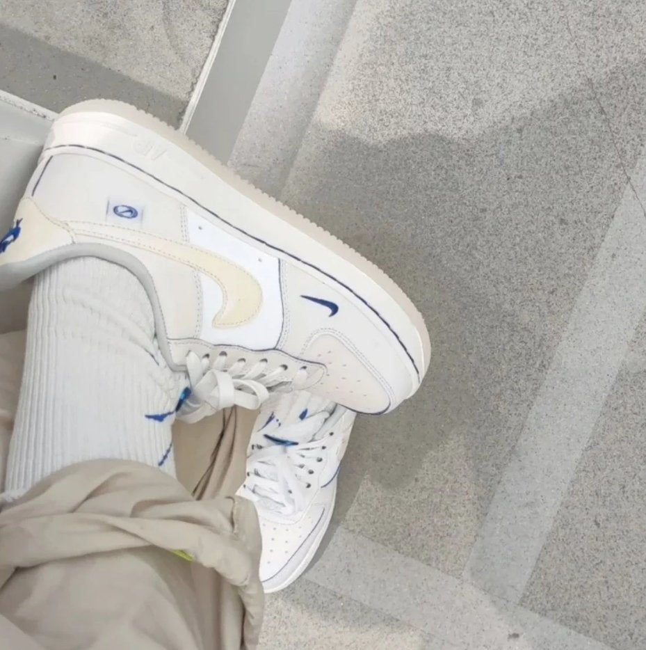 Nike W Air Force 1 07 Lx "White Sail Blue" - HADNUS