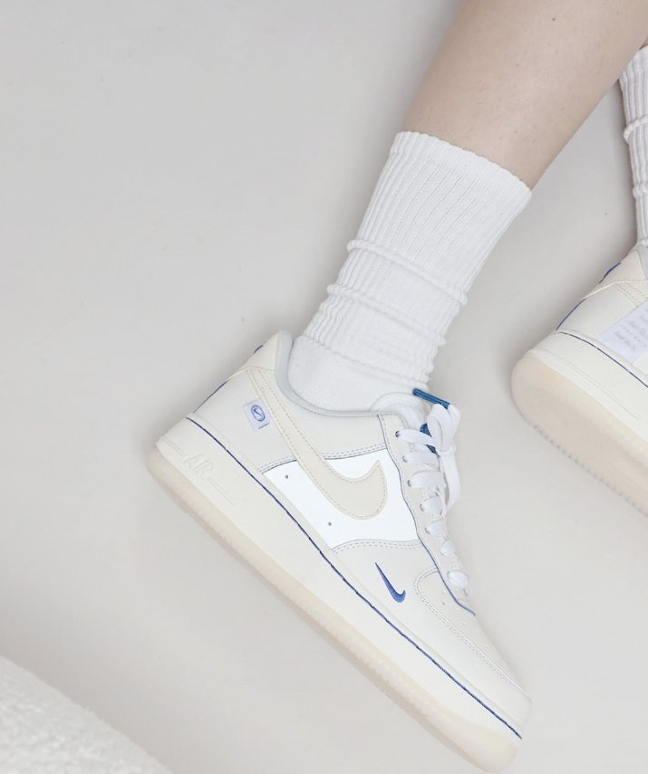 Nike W Air Force 1 07 Lx "White Sail Blue" - HADNUS