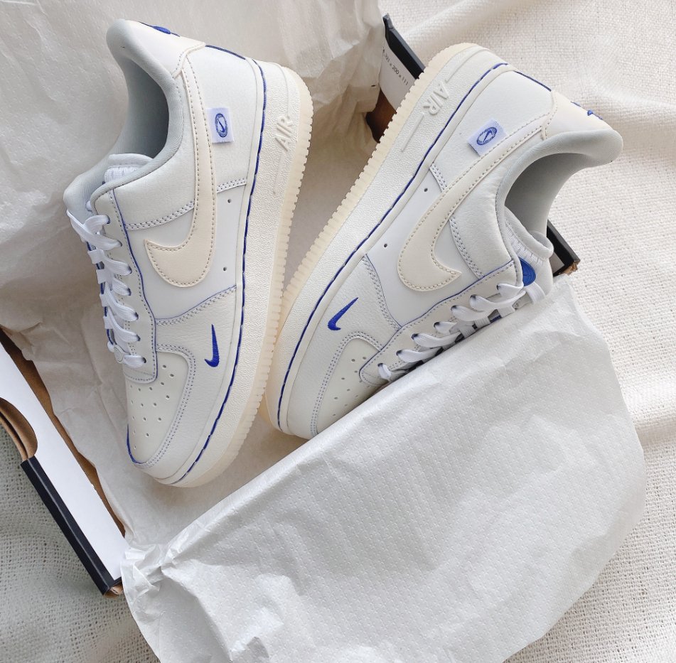 Nike W Air Force 1 07 Lx "White Sail Blue" - HADNUS