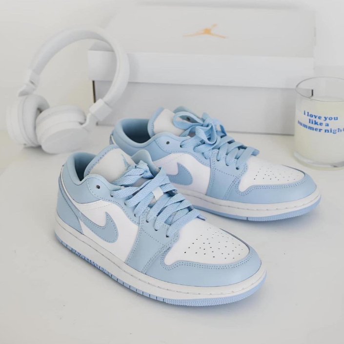 Nike W Air Jordan 1 Low Aluminum 天空藍 - HADNUS