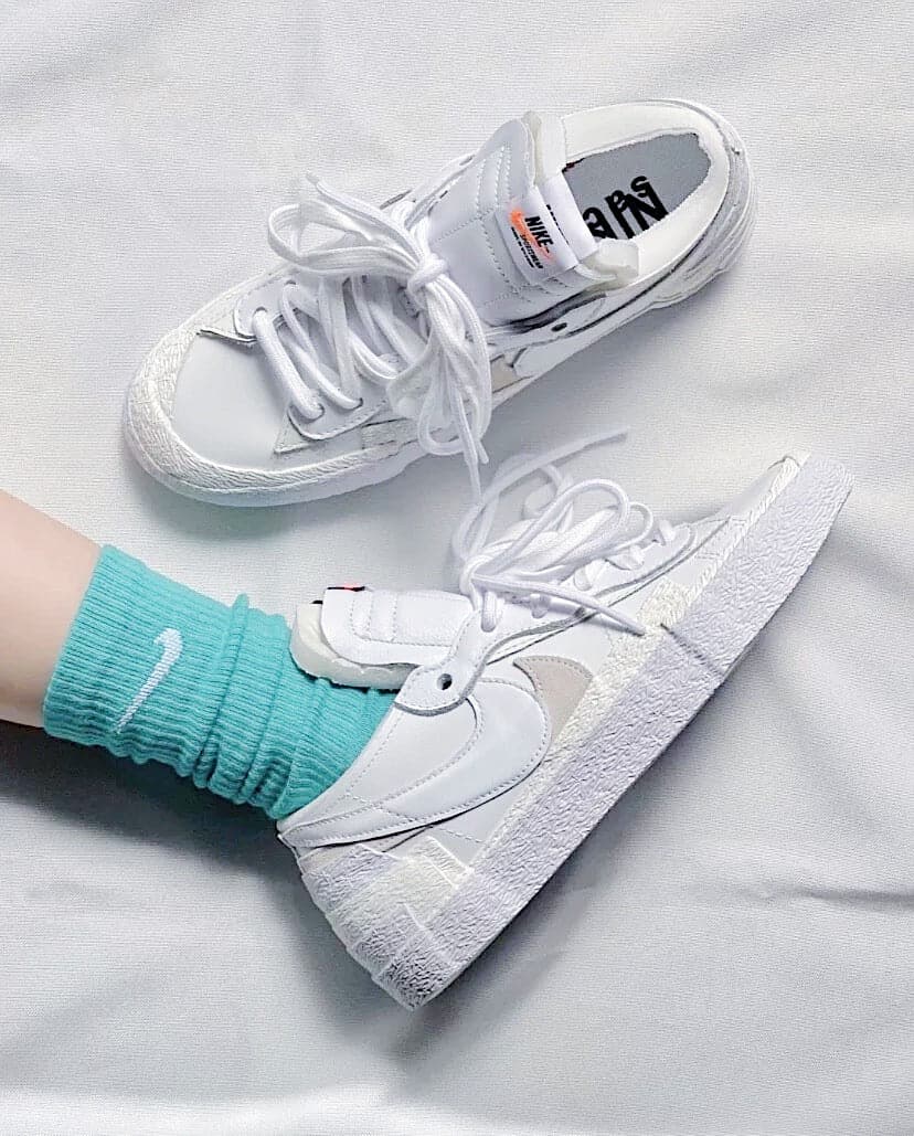 Nike x Sacai Blazer Low "White Patent Leather" - HADNUS