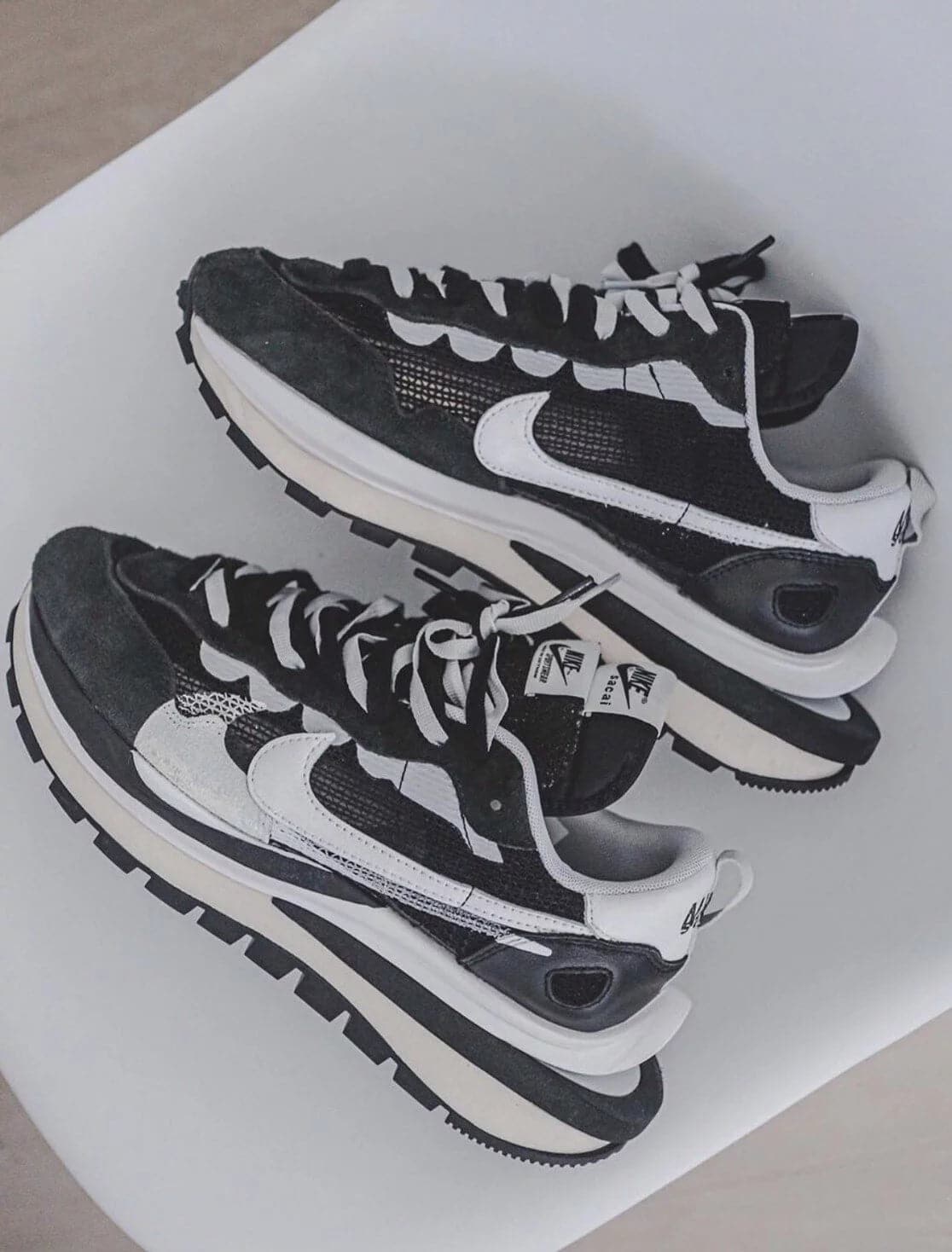 Nike x Sacai Vaporwaffle Black - HADNUS