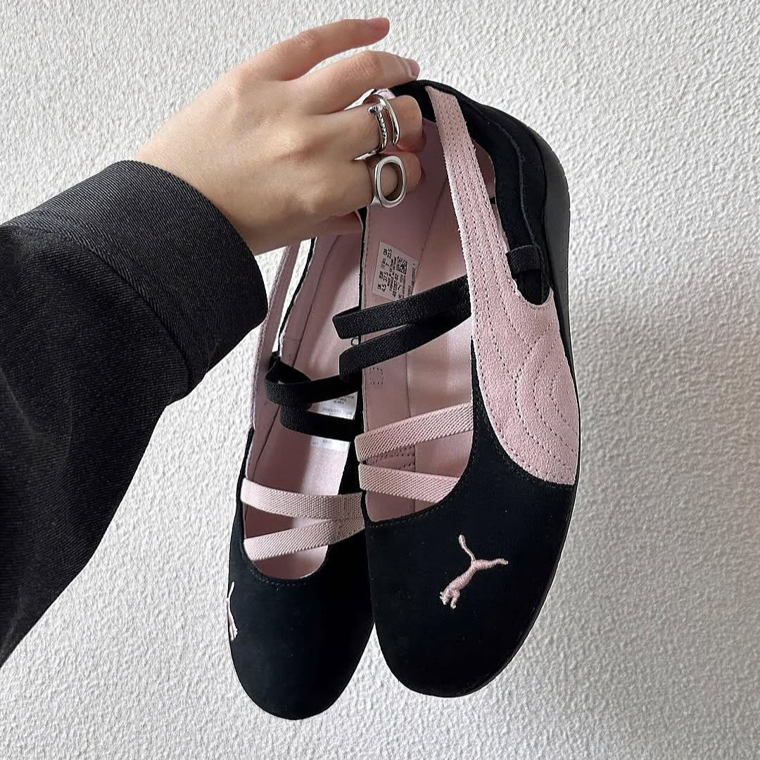 PUMA SPEEDCAT BALLET BLACK PINK - HADNES