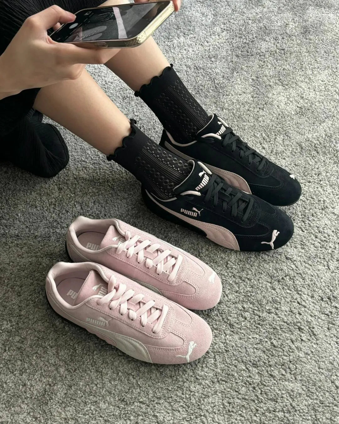 PUMA SPEEDCAT OG ブラック/ピンク 大好評のPUMA SPEEDCAT OG BLACK/PINKが11月27日10時より先行