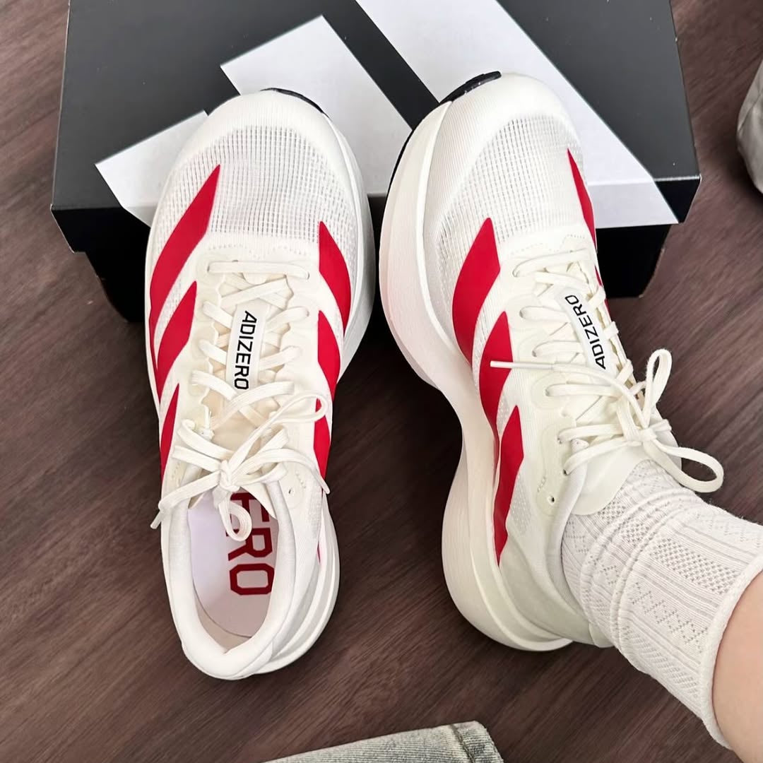 Adizero EVO SL White Scarlet - HADNES