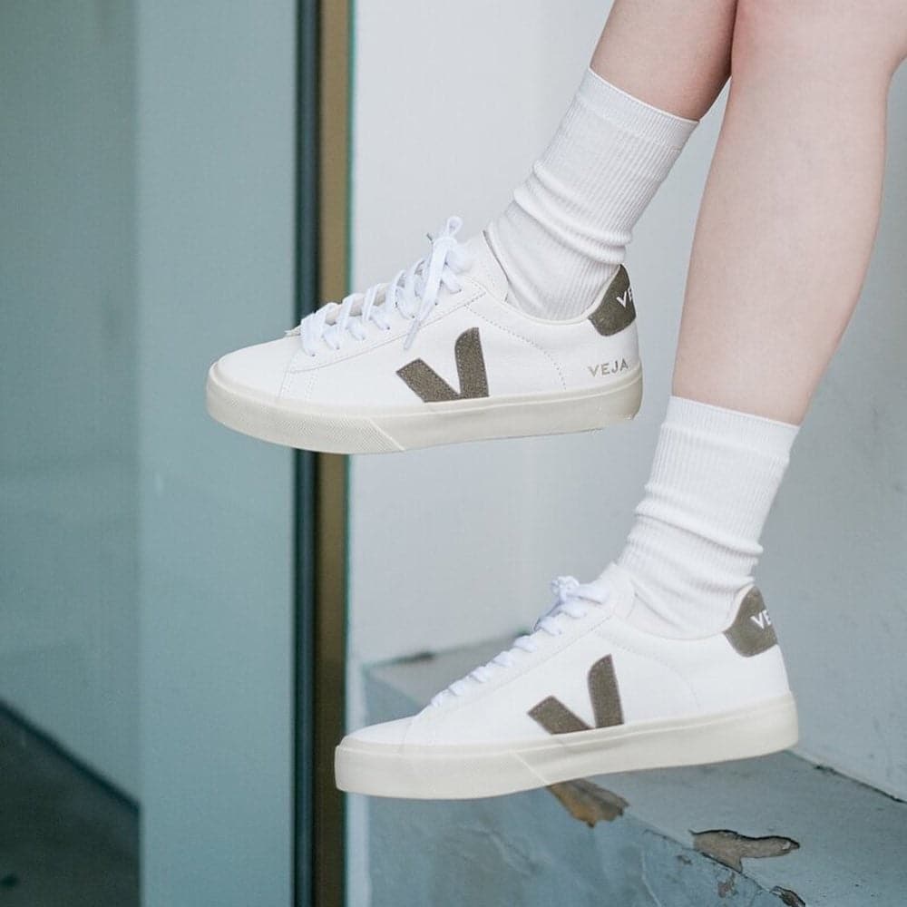 Veja Campo Sneakers White &amp; Kaki - HADNUS