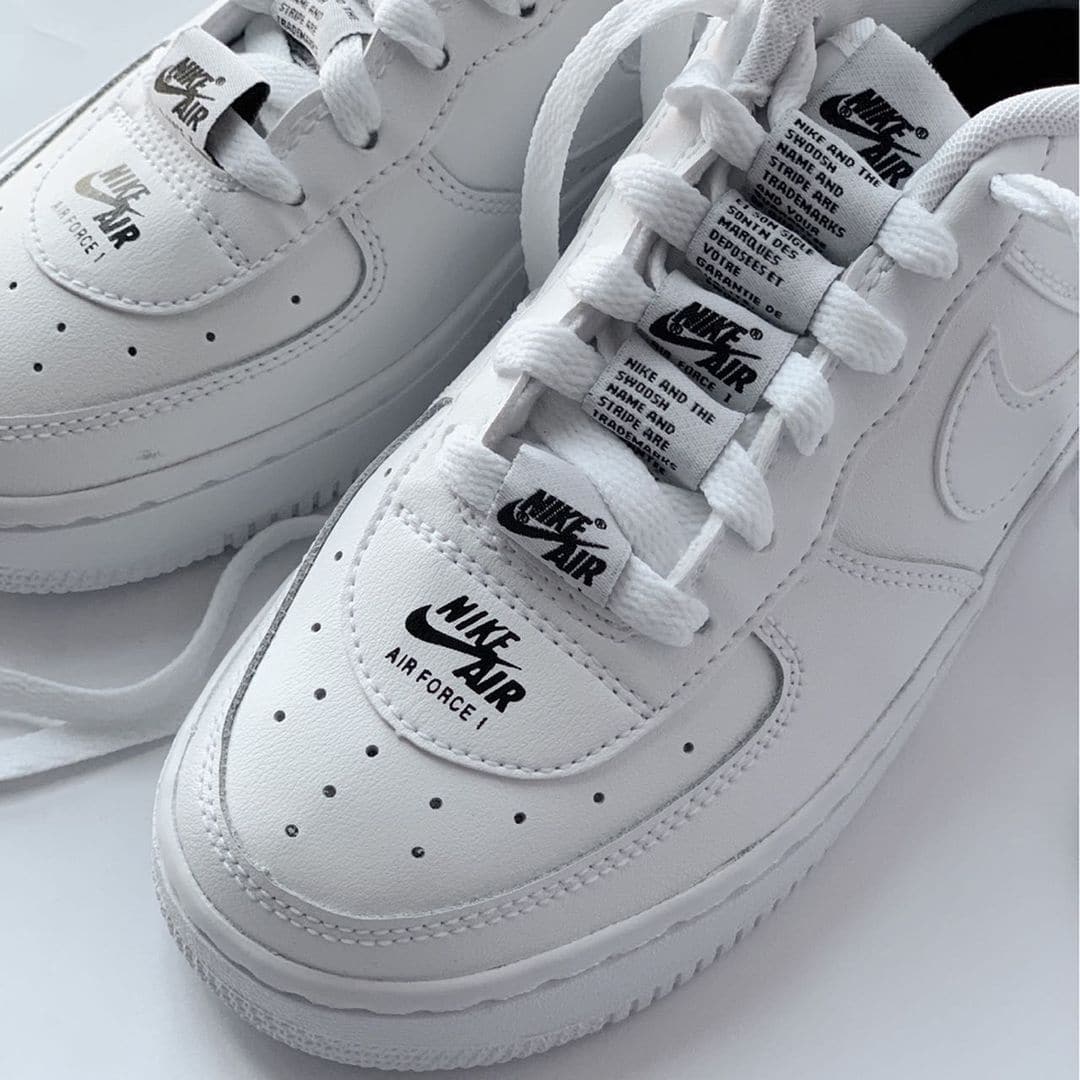 Nike Air Force 1 Low Double Air Low White Black - SENCO