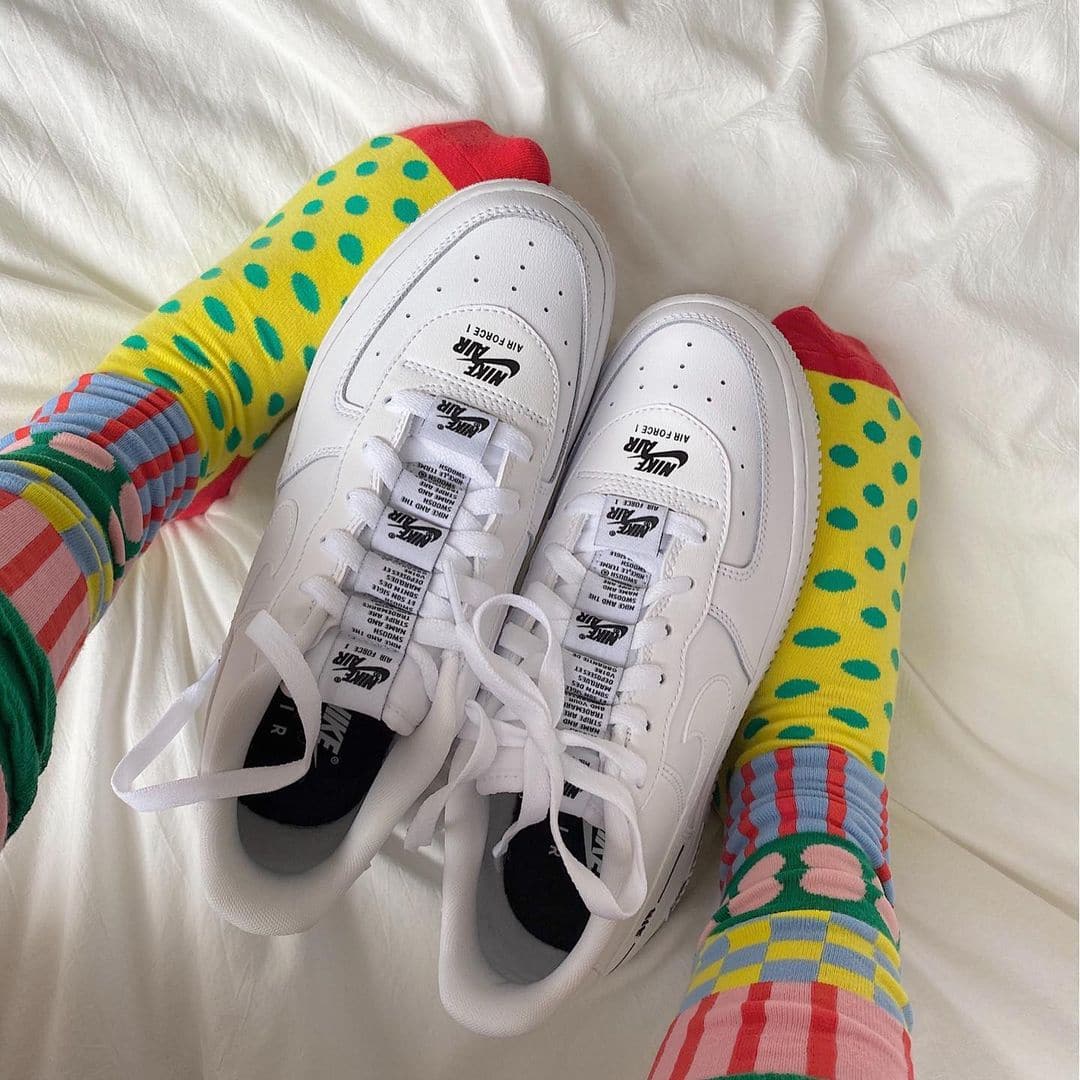 Nike Air Force 1 Low Double Air Low White Black - SENCO