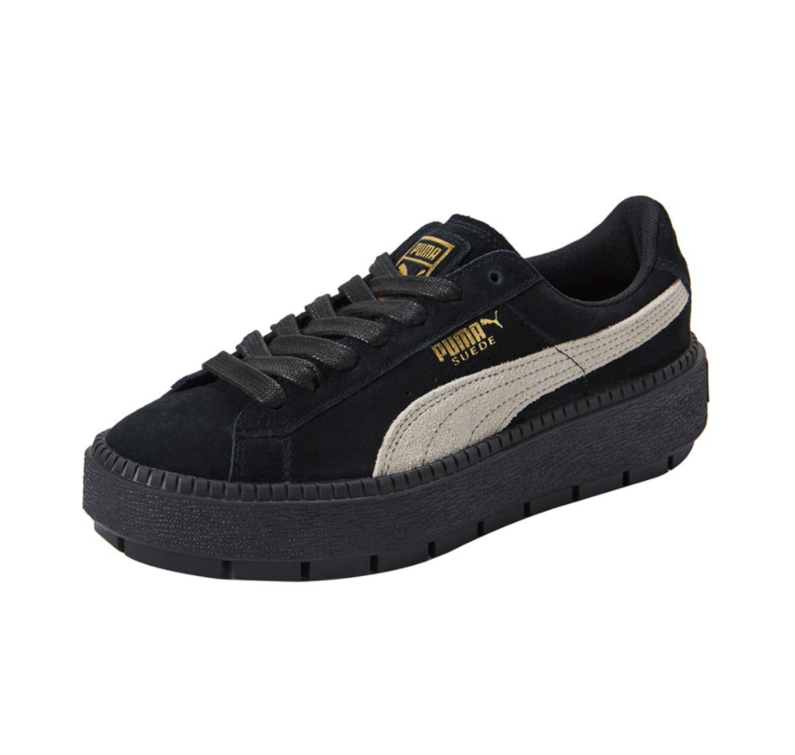 現貨- PUMA Suede Platform Black - HADNUS